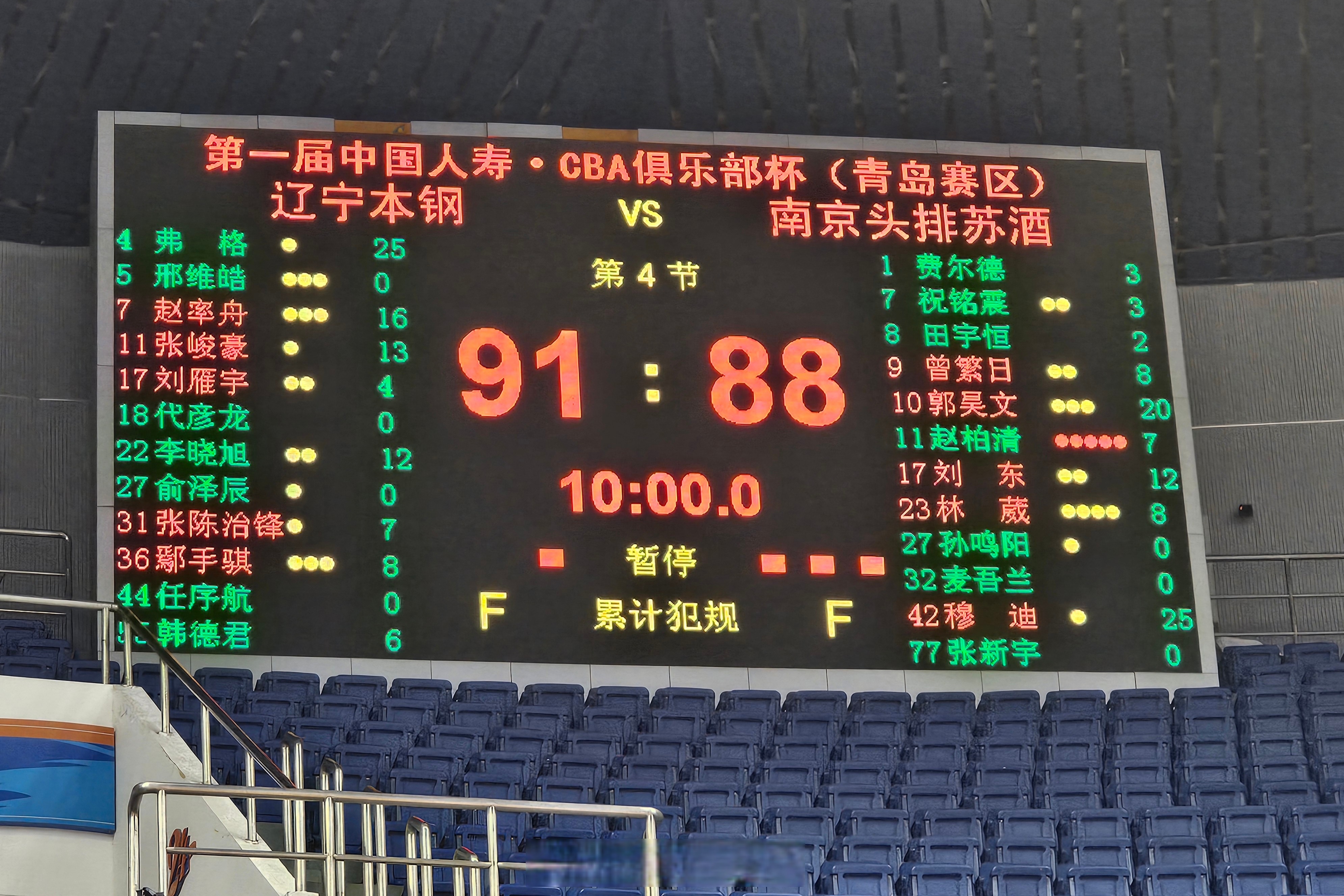 精彩回放：辽宁主场胜江苏引爆现场